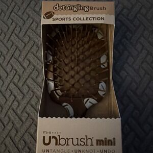 FHI Heat- UNbrush Mini Detangling Brush, Sports Collection-Football, NEW!